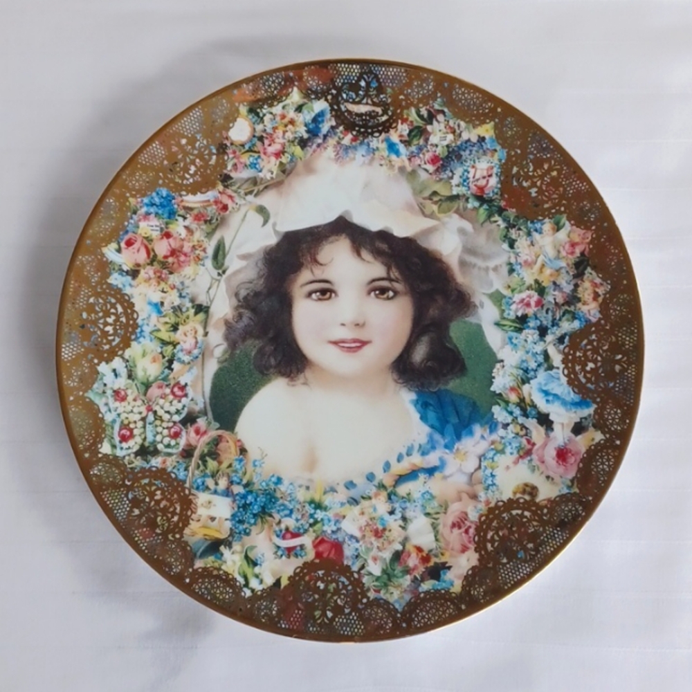 Romantic Victorian Keepsakes Springtime Beauty" Collector Plate by John Grossman